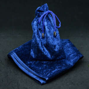 Cloth and Pouch for Runes and Tarot Indigo