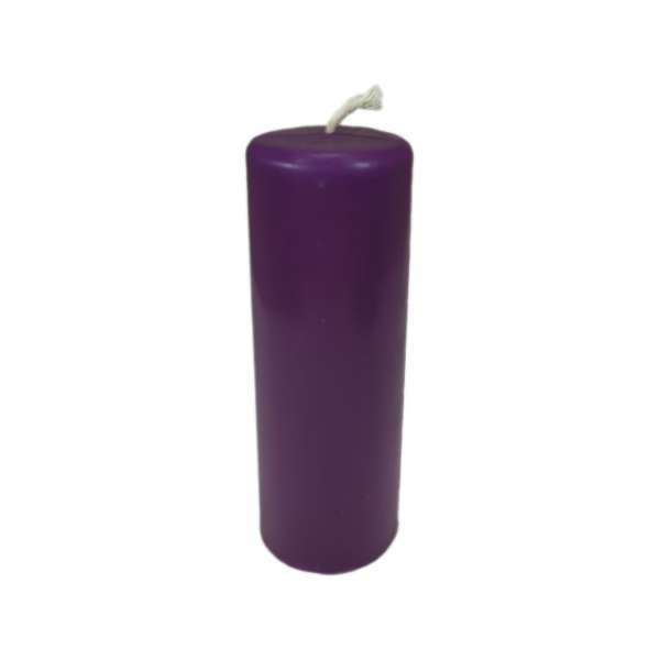 Фиолетовая восковая свеча Цилиндр