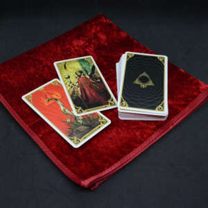 Altar cloth for Runes and Tarot Scarlet Flame