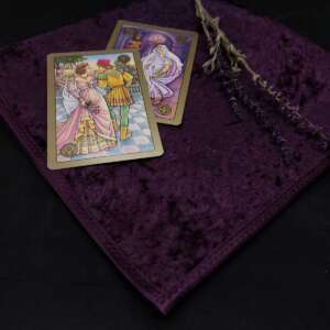 Altar cloth for Runes and Tarot Merlot