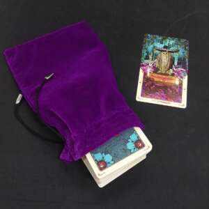 The pouch for Runes and Tarot Neon Fuchsia