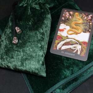 Cloth and Pouch for Runes and Tarot