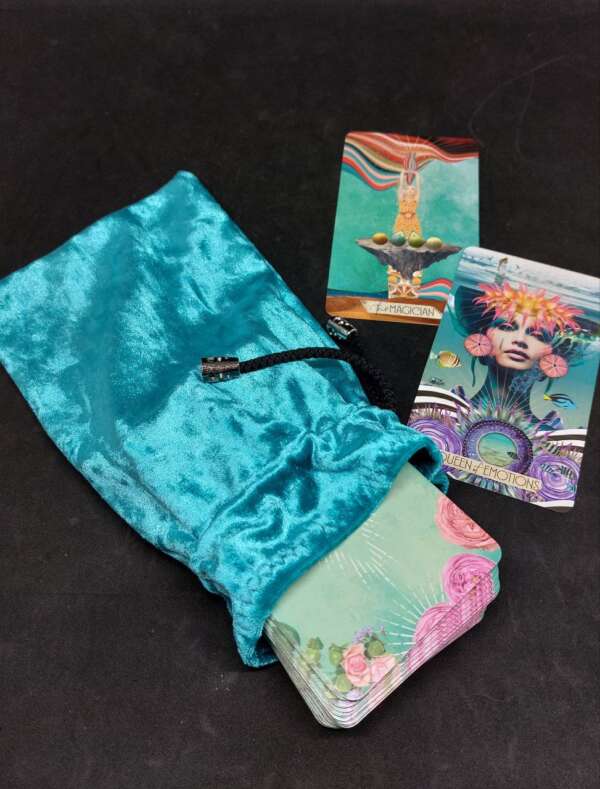 The pouch for Runes and Tarot Turquoise