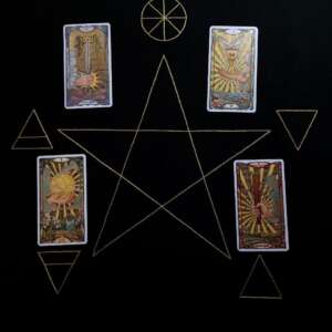 Altar cloth Pentagram of the Elements
